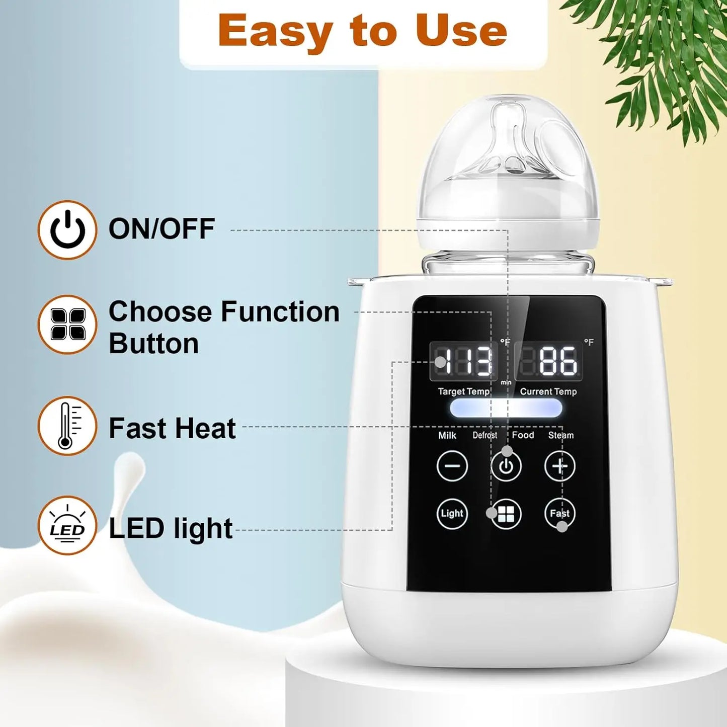 Multifunctional baby bottle warmer & sterilizer