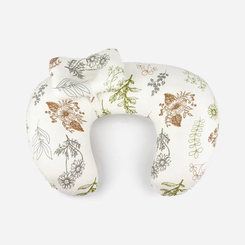 Nursing Pillow U Shaped Multifunctional with Removable, Machine Washable Cover - Waist & Neck Support for Breastfeeding