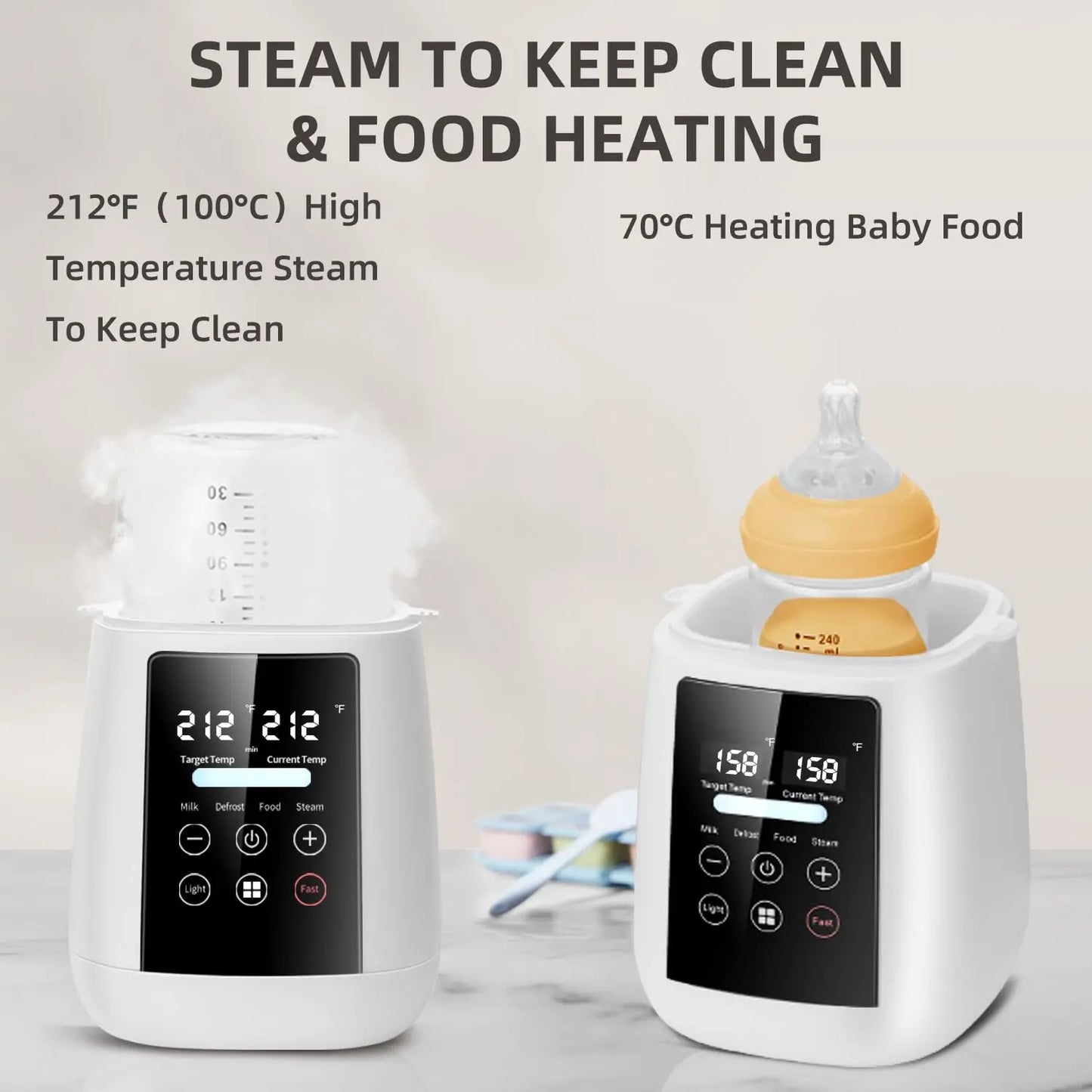 Multifunctional baby bottle warmer & sterilizer