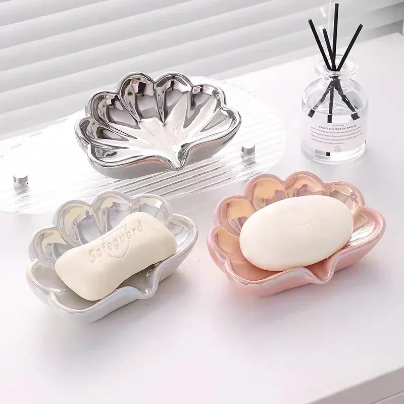 Creative Shell Ceramic Soap Dish