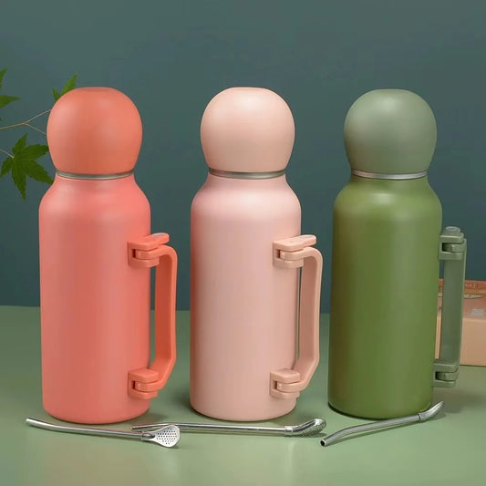 1.2L Large Capacity Stainless Steel Thermos Portable Vacuum Flask