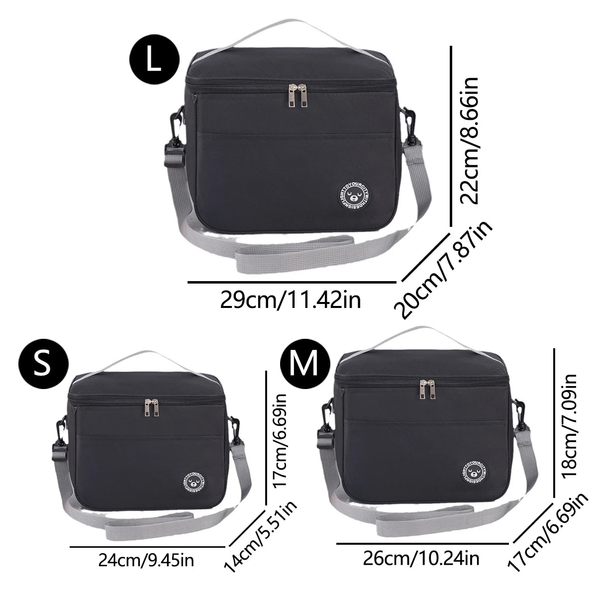 Lunch Box With Shoulder Held Bag