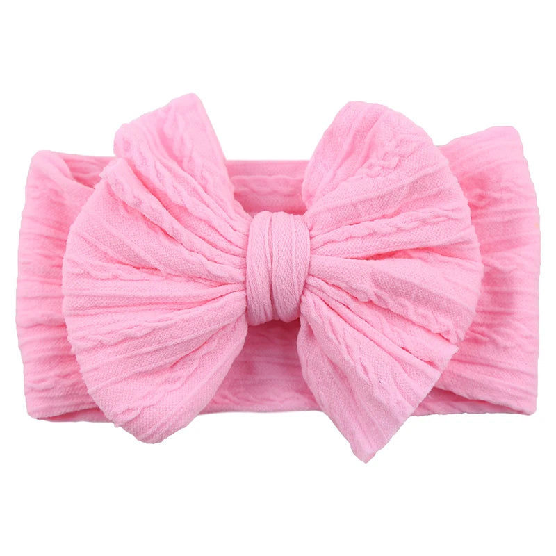 Baby Girl Headbands Bows Baby Headband Newborn Gift Elastic Hair Bands Solid Children Turban Kids Infant Hair Accessories