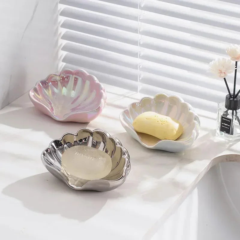 Creative Shell Ceramic Soap Dish