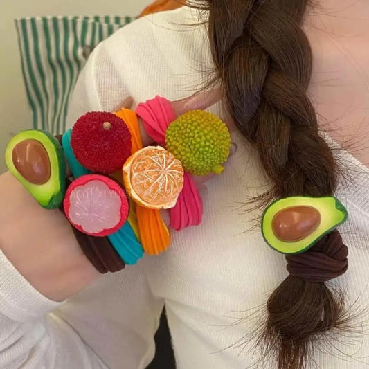 Tie Fruit Hair Rope Ponytail Holder