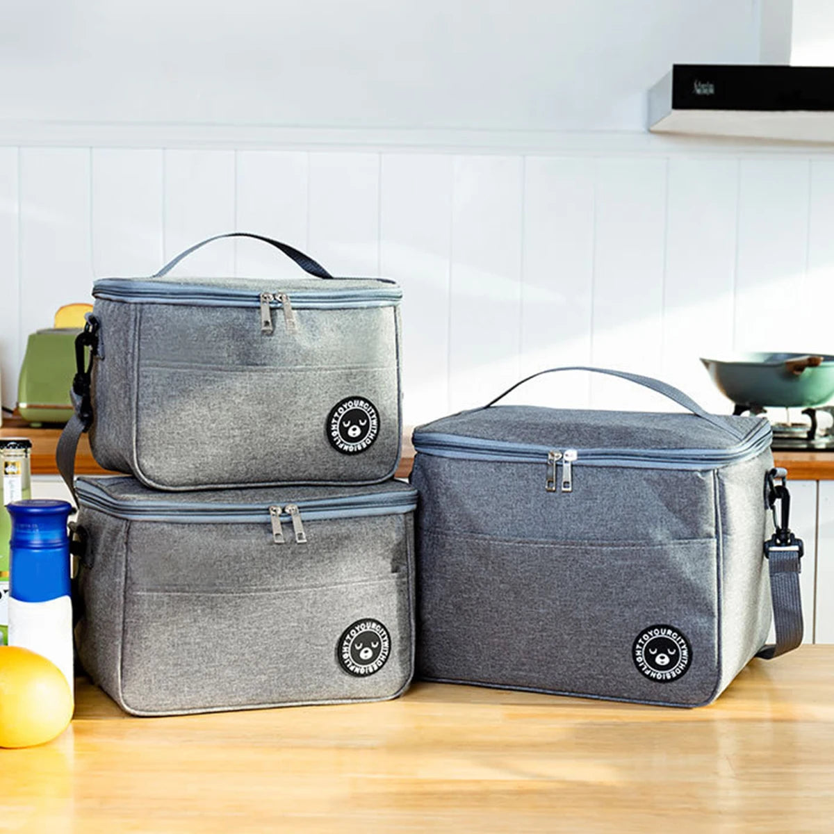 Lunch Box With Shoulder Held Bag