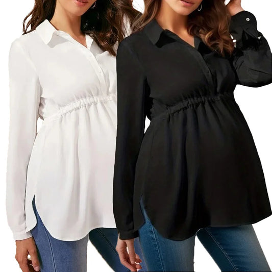Chic & Comfortable Maternity Blouse – Style That Grows With You