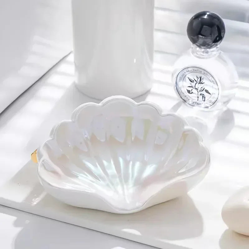 Creative Shell Ceramic Soap Dish