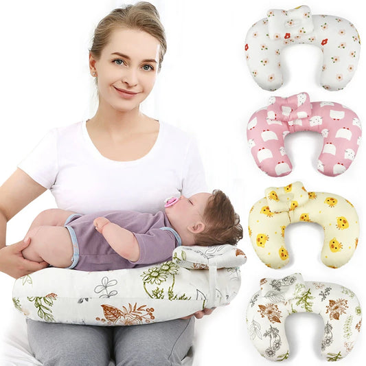 Nursing Pillow U Shaped Multifunctional with Removable, Machine Washable Cover - Waist & Neck Support for Breastfeeding