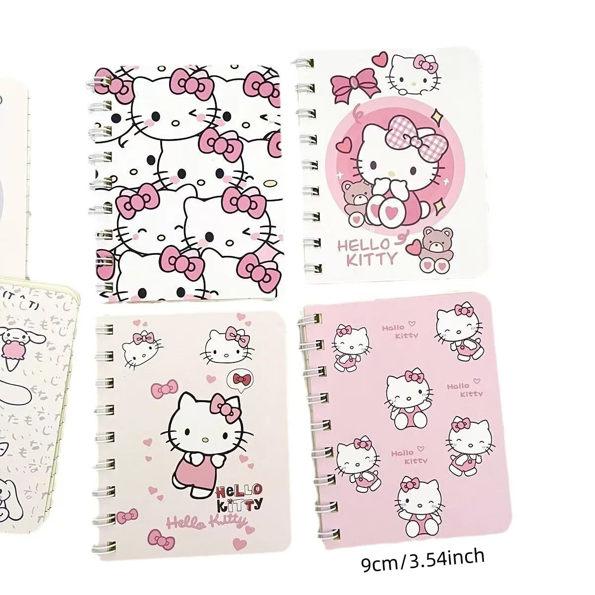 Random 1PCS 50 sheets Sanrio Hello Kitty A7 Coil Notebook Kawaii Workbook Cartoon Notebook School Supplies Holiday Gift Supplie